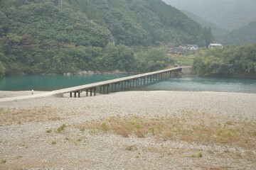 勝間沈下橋 勝間(鵜の江)沈下橋