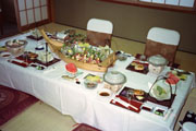 夕食 舟盛り