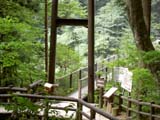 吊橋の入口