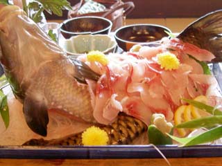 新鮮な鯉をさっぱりと味わう 佐久鯉のあらい