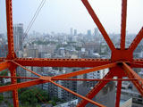 階段途中 東京タワー 鉄骨