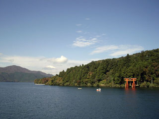 芦ノ湖と富士山