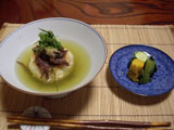 食事 茶漬け、香の物