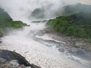 白馬大雪渓取付 白馬大雪渓
