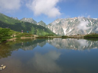 八方池と白馬三山 八方池と白馬三山