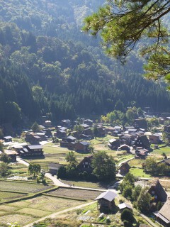白川郷　萩町城跡展望台