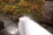 バルブ放流 鳴子ダム