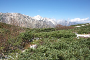 白馬三山と天狗の尾根 白馬三山と天狗の尾根
