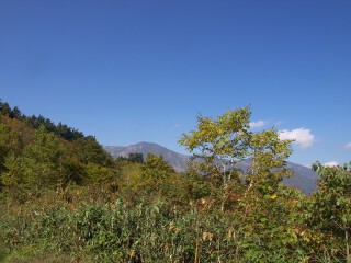 ロッジからの道 ロッジからの道