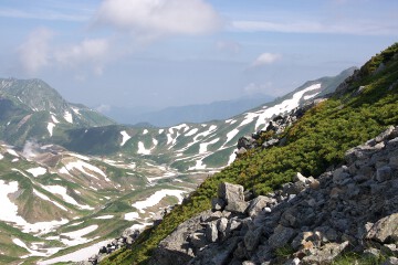 一ノ越~雄山にて