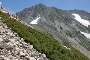 雄山を見る 雄山