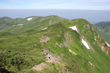 御浜を振り返る 七五三掛