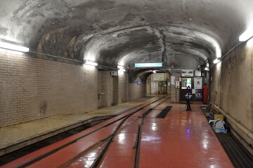 構内 黒部川第四発電所前駅 構内