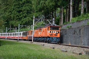 作業員を迎えに行く列車 黒部峡谷鉄道