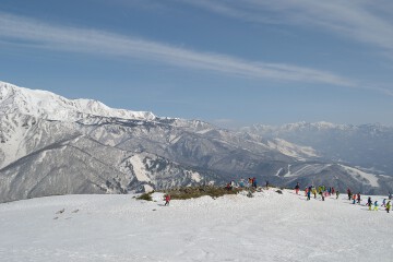 ゲレンデ最上部 グラートクワッド