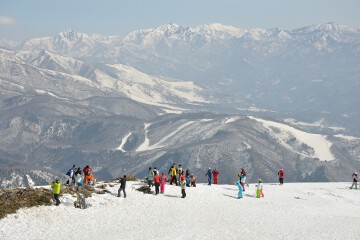 ゲレンデ最上部 グラートクワッド