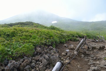 時折ガスがかかる 片倉岳展望台