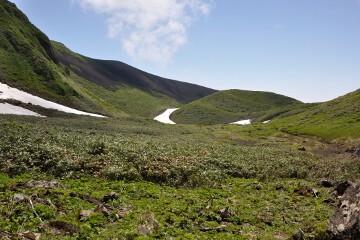 子岳と大焼砂 子岳と大焼砂