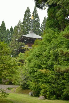 三重納経塔 西芳寺 三重納経塔