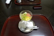グレープフルーツの白ワインゼリーがけ 水物