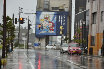 ハットリくん巨大壁画 ハットリくん巨大壁画