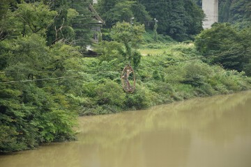 籠の渡し 庄川