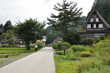 集落の中 相倉集落