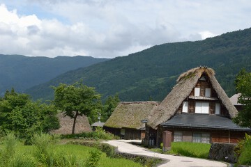 集落の中 相倉集落