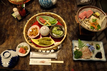 奥飛騨の素材を味わう夕食 奥飛騨の素材