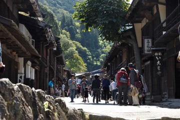 寺下の町並み 妻籠宿