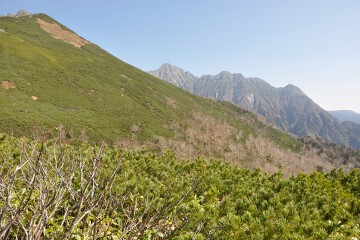 前穗高岳と明神岳 前穗高岳と明神岳
