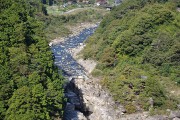 上から寝覚ノ床を眺める 寝覚ノ床
