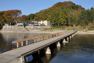 久野瀬橋 久慈川沈下橋