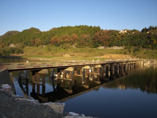 平山橋 久慈川沈下橋