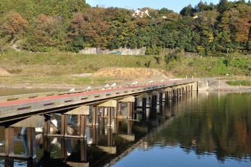 平山橋 久慈川沈下橋