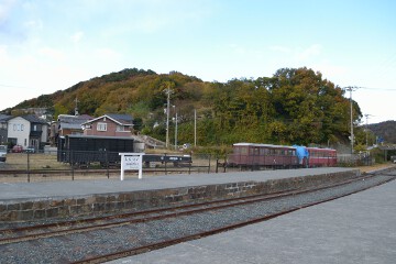 下津井駅ホーム 下津井駅構内