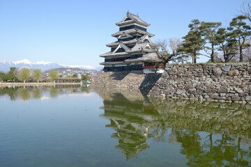 天守 天守と内堀