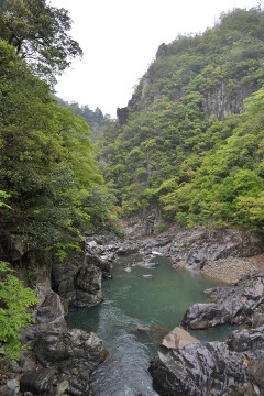 長門峡 下流側 長門峡