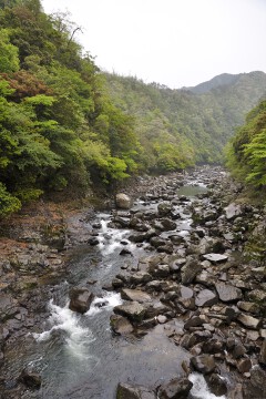 長門峡 上流側 長門峡