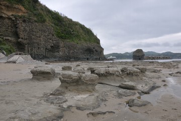 断層とノジュール 断層とノジュール