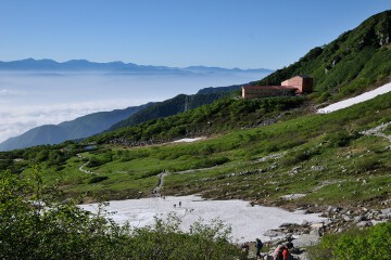 雲海と千畳敷カール