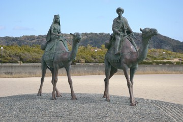 月の沙漠記念像 御宿海岸