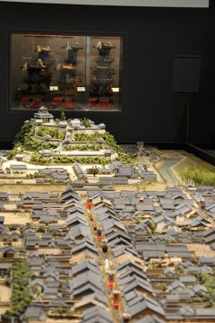 城下町のジオラマ 城下町のジオラマ