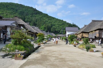 茅葺屋根の民家 茅葺屋根の民家