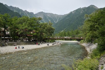 梓川と河童橋 梓川と河童橋