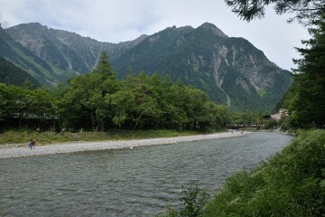 梓川と河童橋 梓川と河童橋