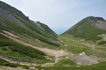 お花畑と恵比寿岳 乗鞍お花畑