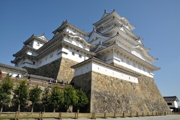 備前丸跡から見た天守 備前丸跡から見た天守