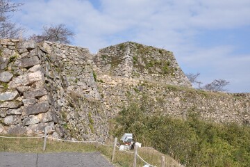 南二の丸から天守台 南二の丸から天守台