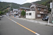 民宿前の道路 民宿前の道路